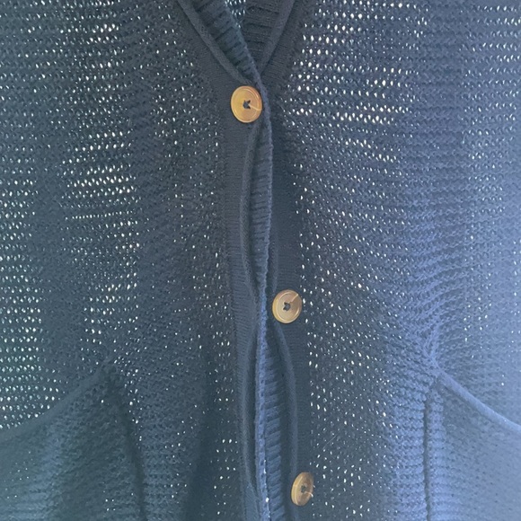 Navy Blue long cardigan - Picture 2 of 3